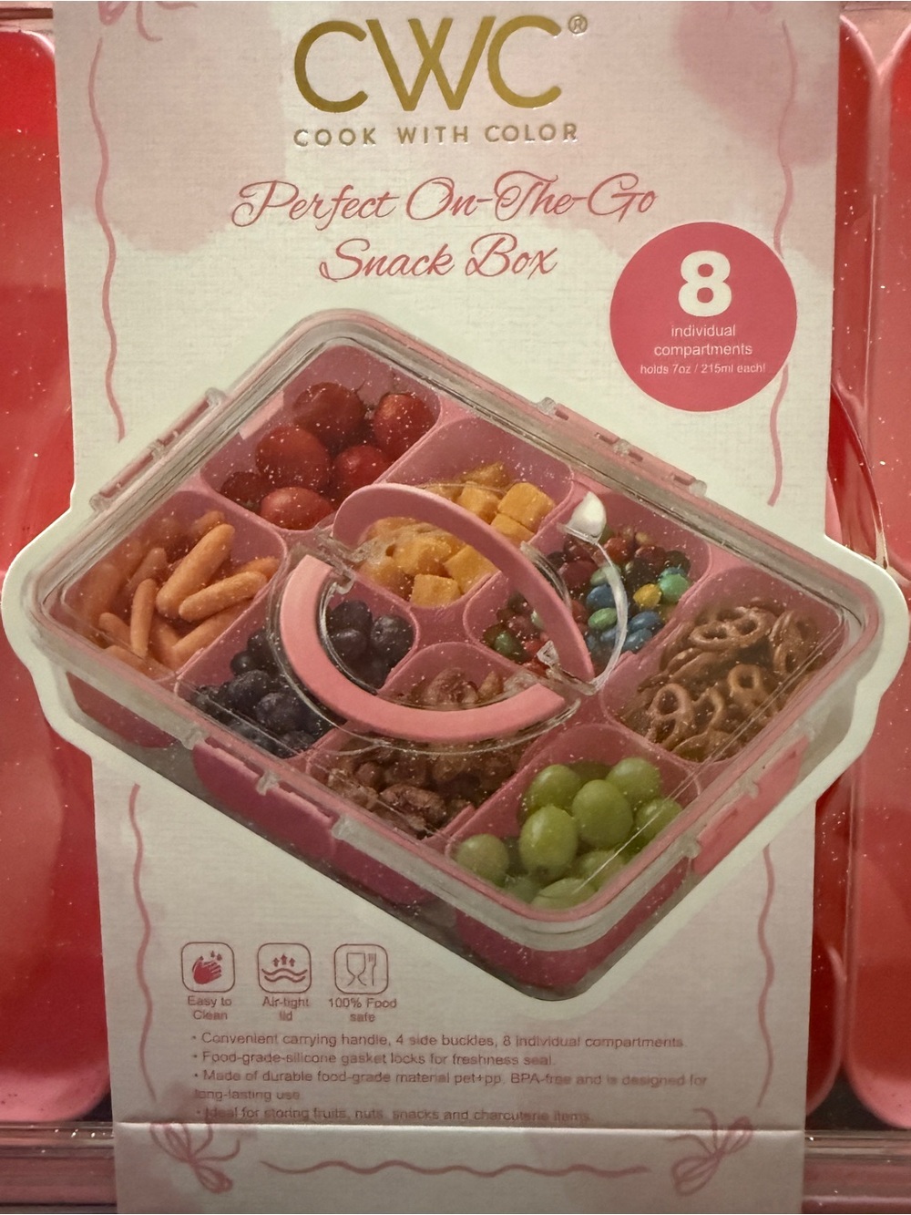 CWC Pink Perfect On-The-Go Snack Box - Picture 2 of 3